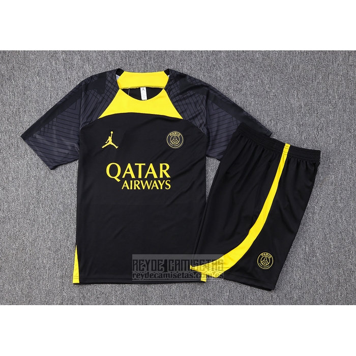Chandal del Paris Saint-Germain Jordan Manga Corta 2023-2024 Negro - Pantalon Corto